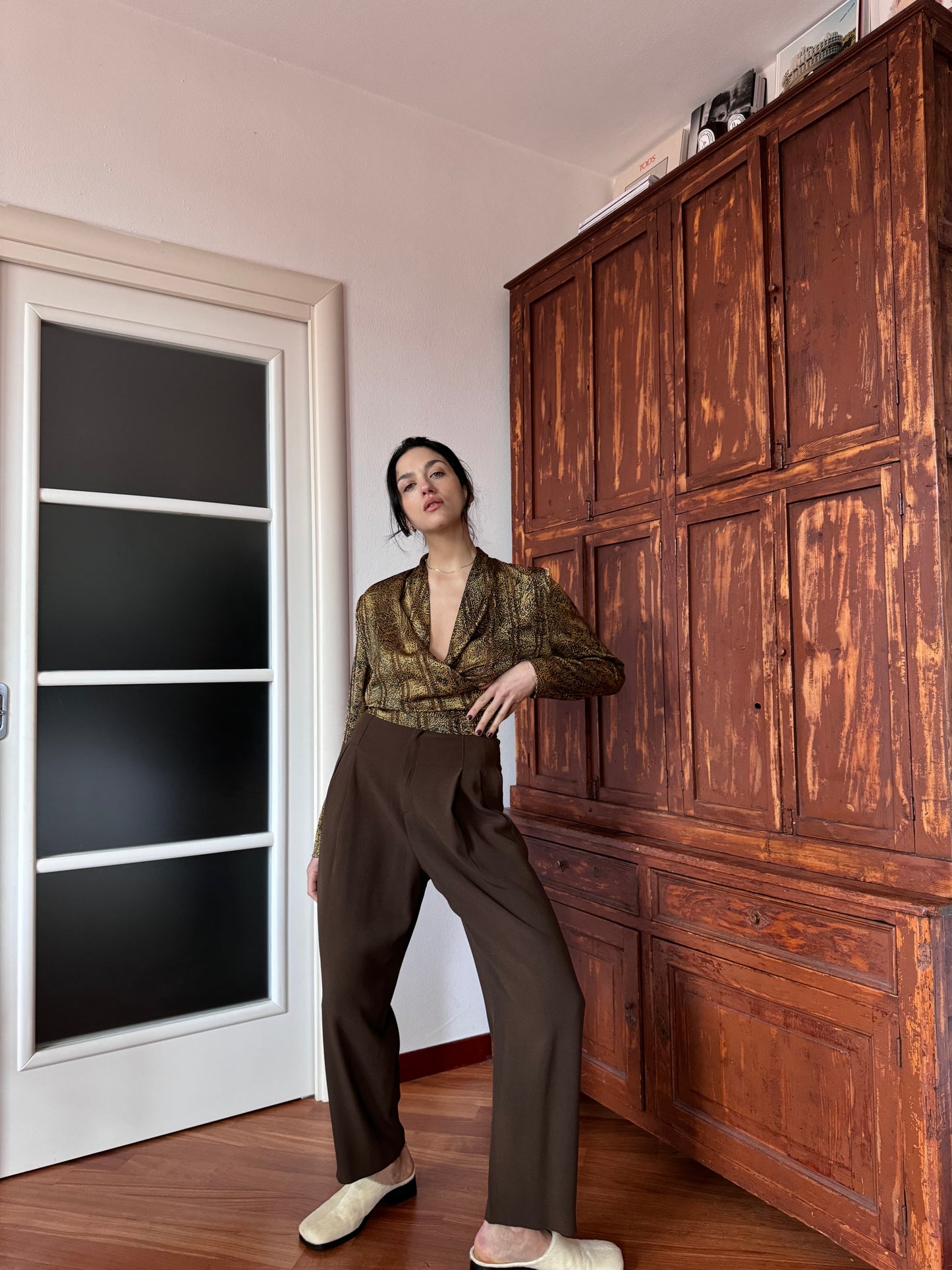 Brown 90s pants