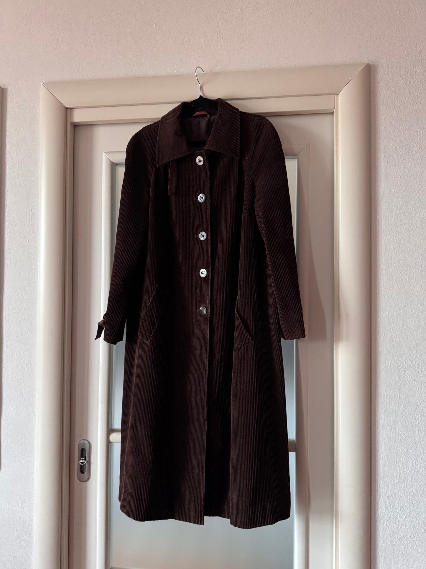 Brown velvet coat