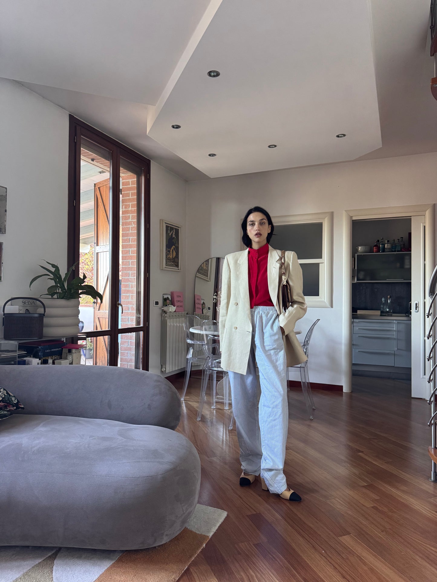 The perfect linen blazer
