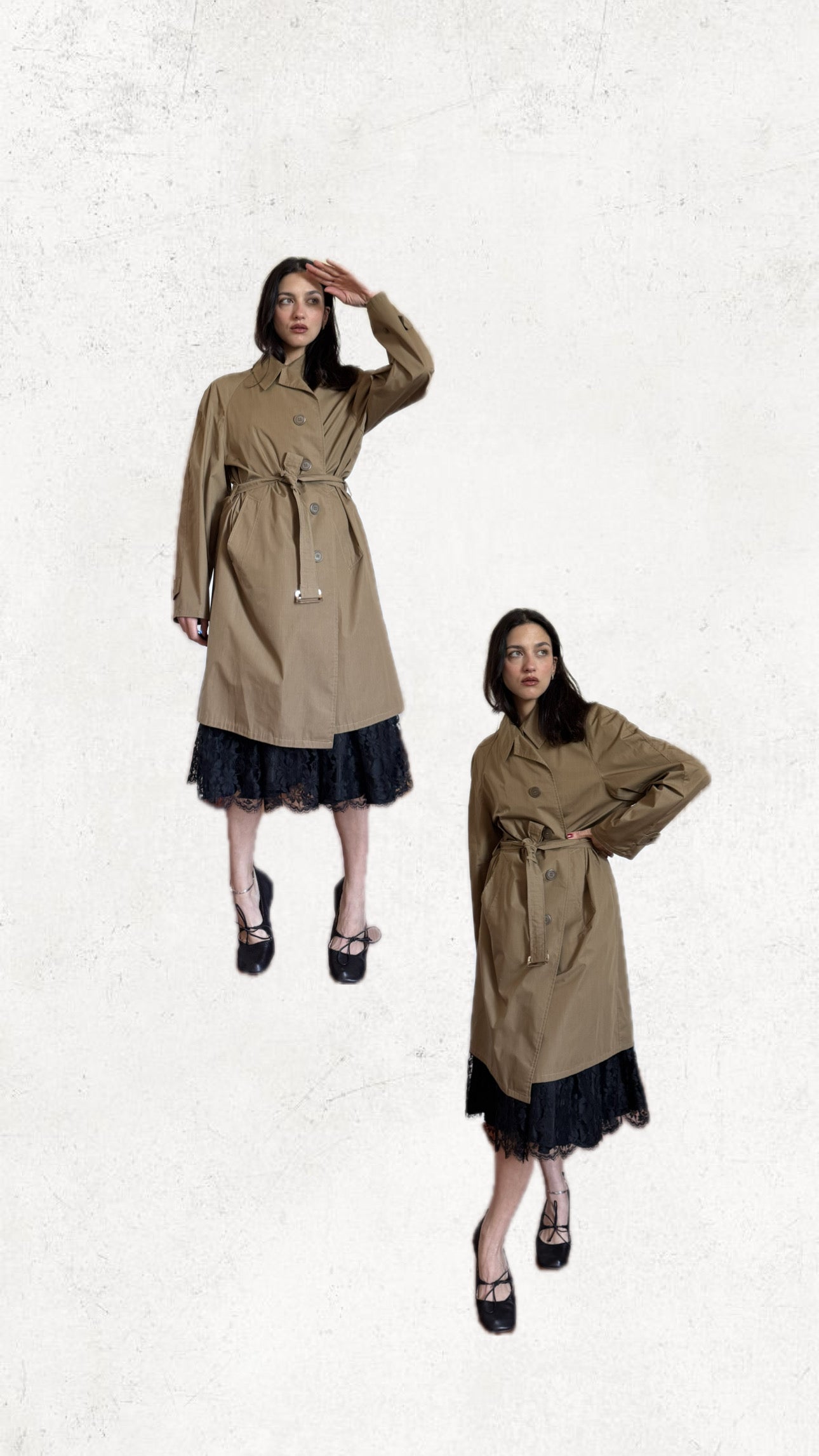 A trench with a hat