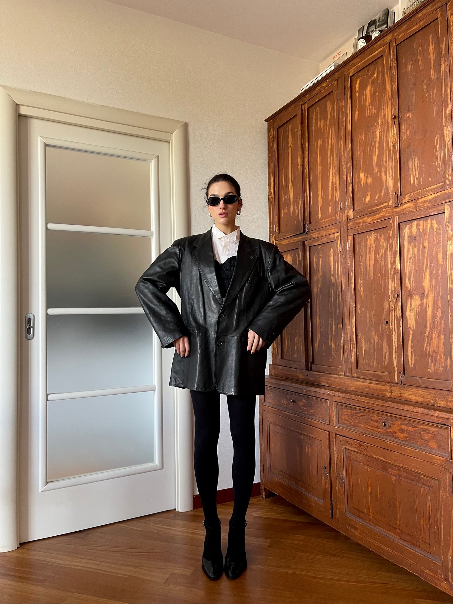 Necessario leather blazer