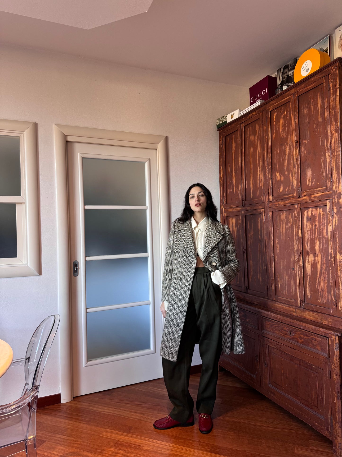Spigato mini coat