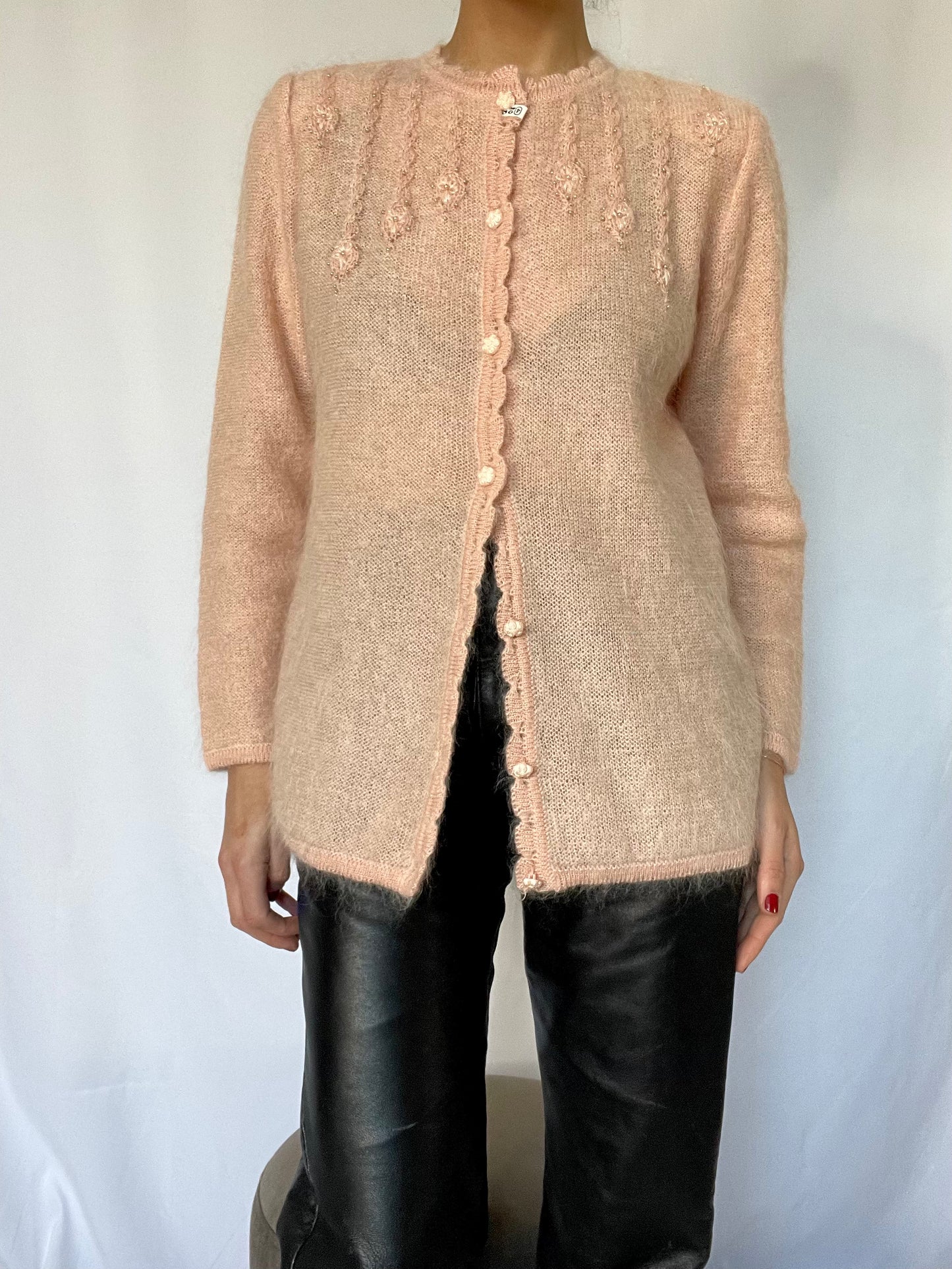Mohair handmade cardigan