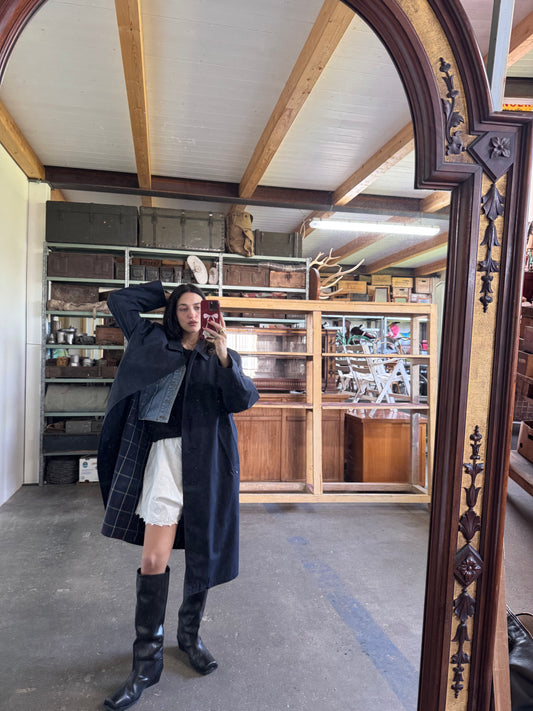 Perfetto blue trenchcoat