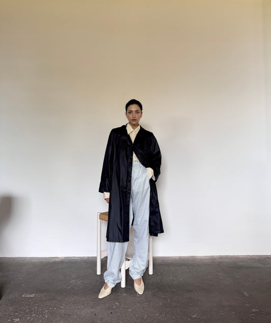 Blue navy trenchcoat