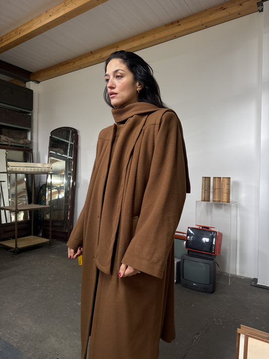 Caramello scarf coat