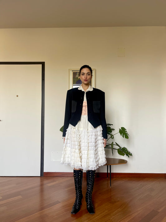 The doll skirt-white