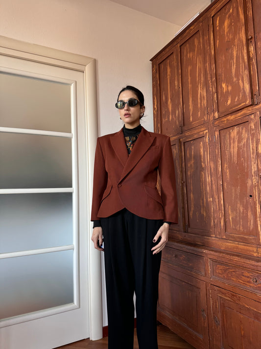 Biscotto cropped blazer