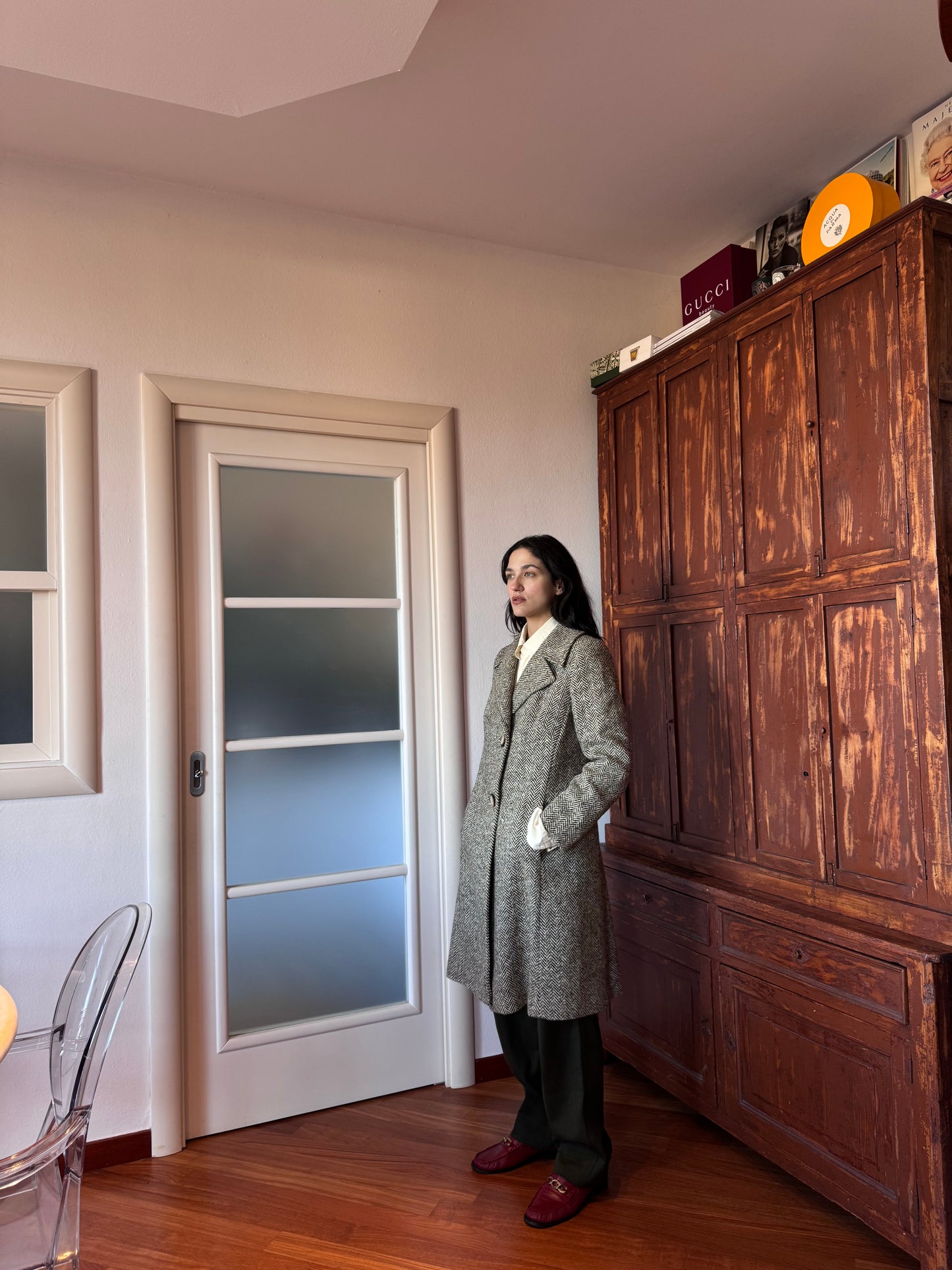 Spigato mini coat