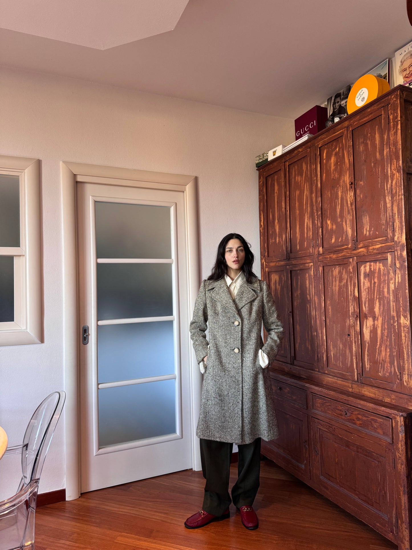 Spigato mini coat