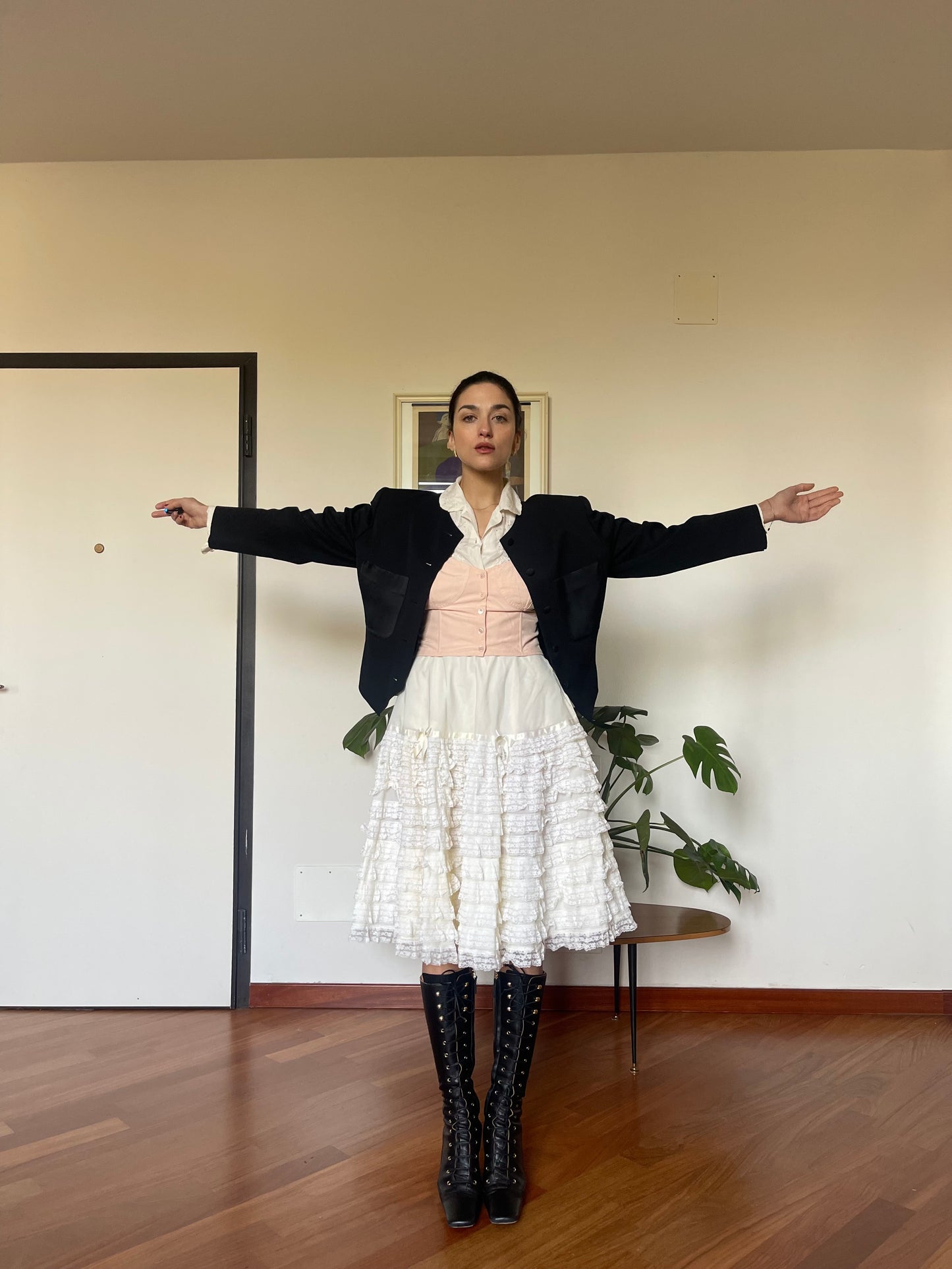The doll skirt-white