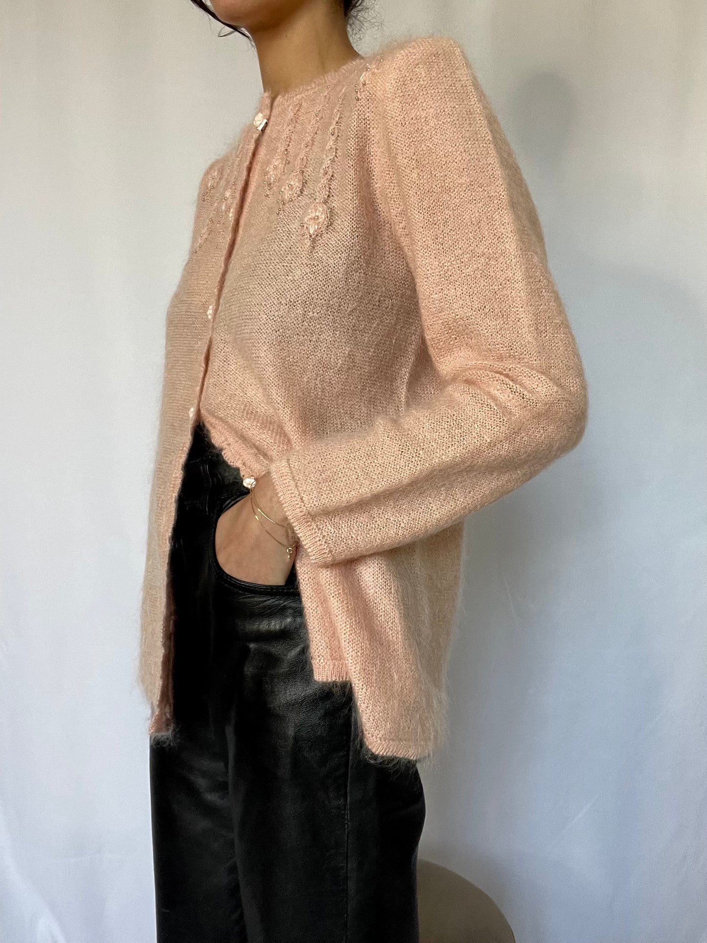 Mohair handmade cardigan