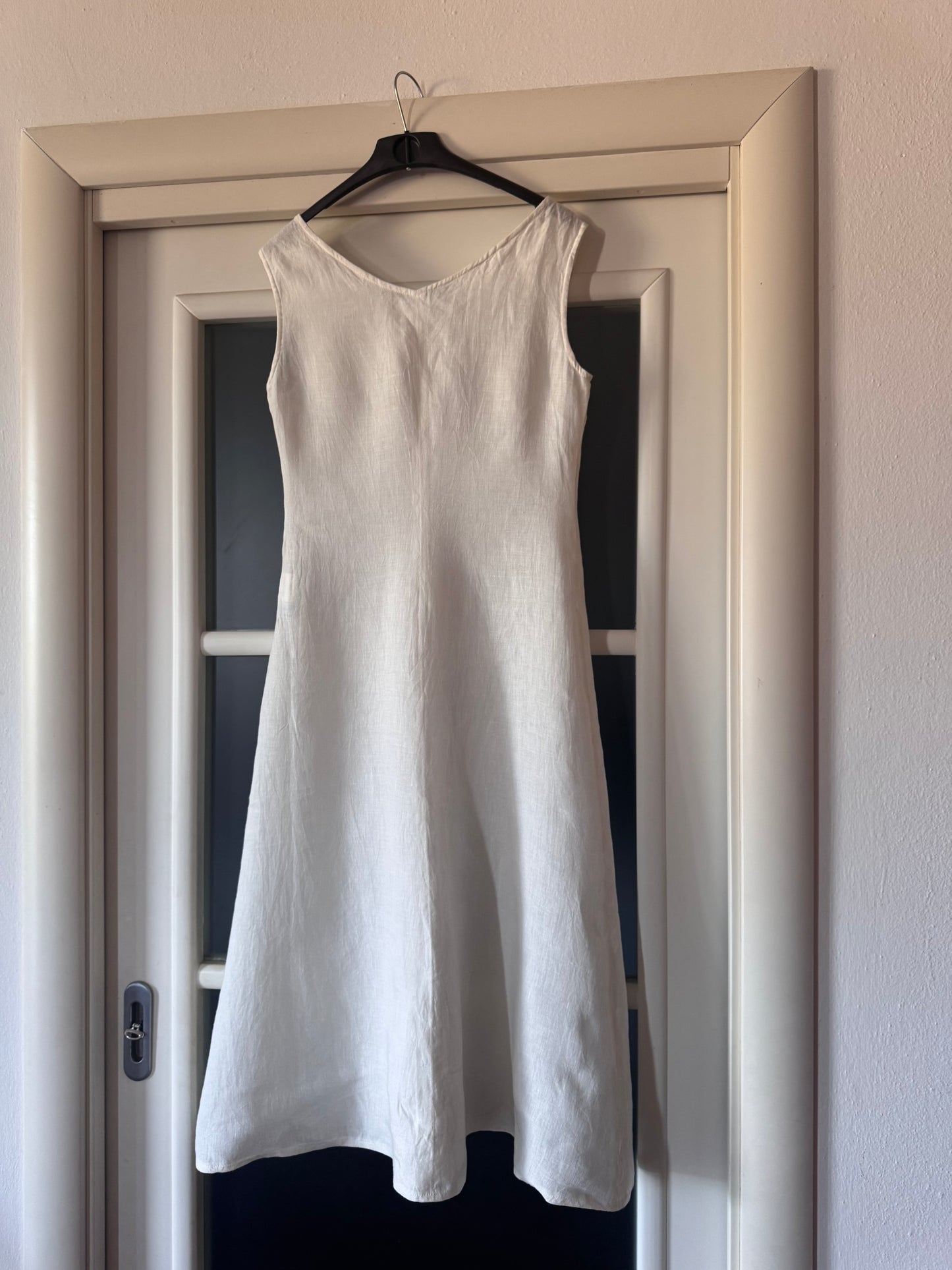 Necessario white linen dress