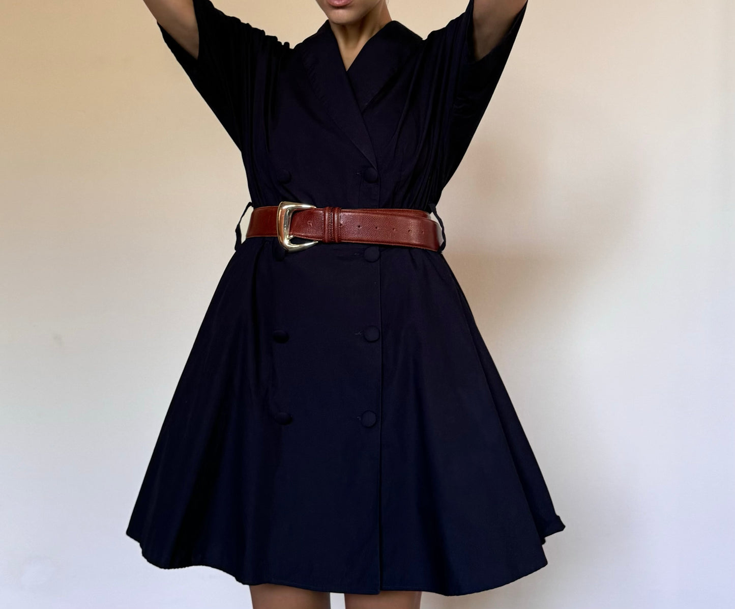 Pretty dark blue mini dress