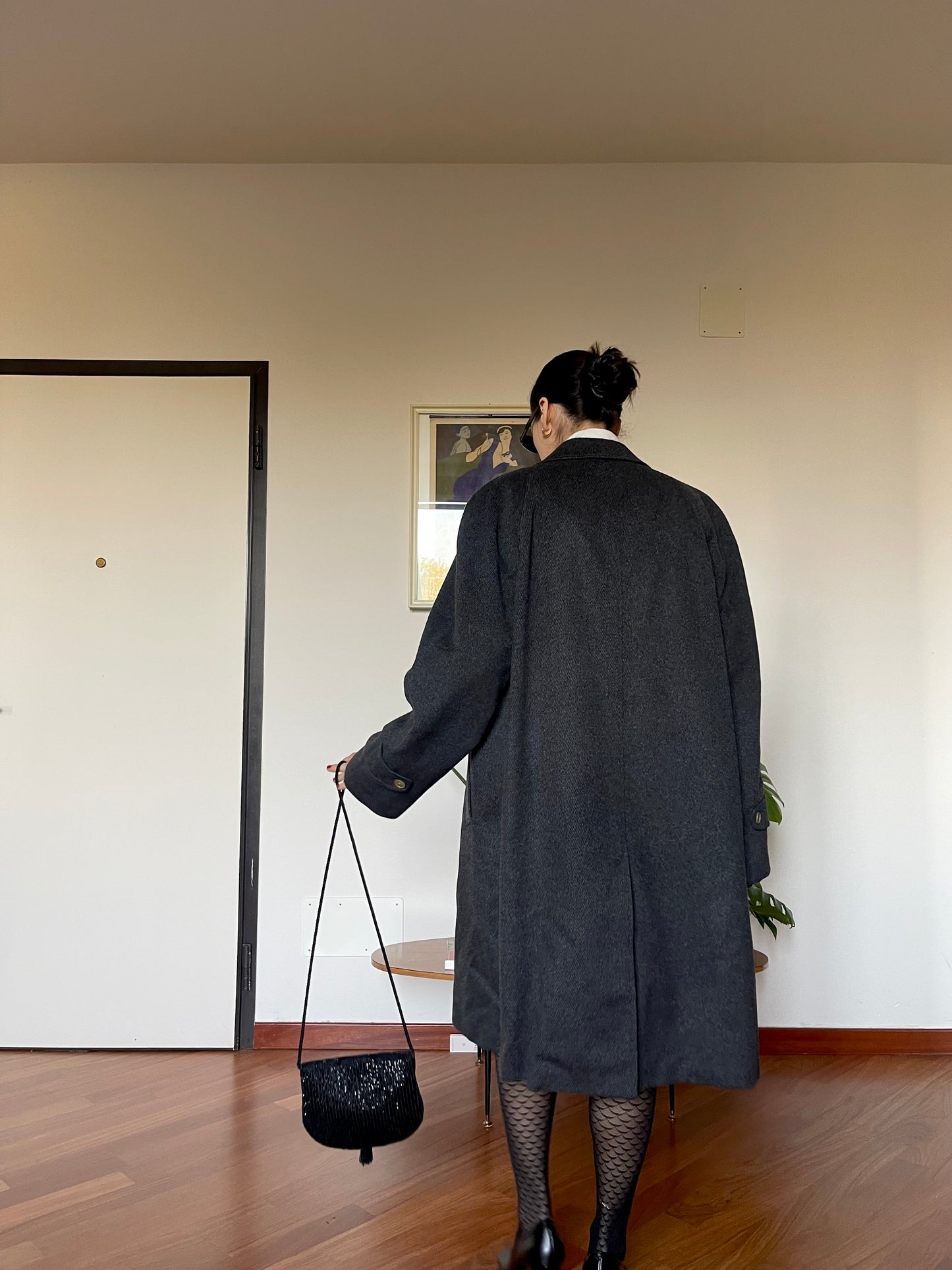 Dark grey wool coat