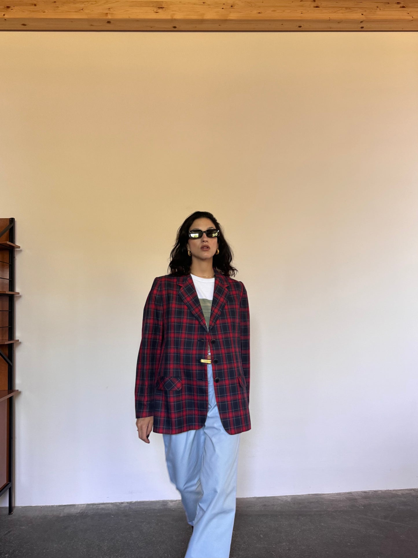 Check Summer blazer