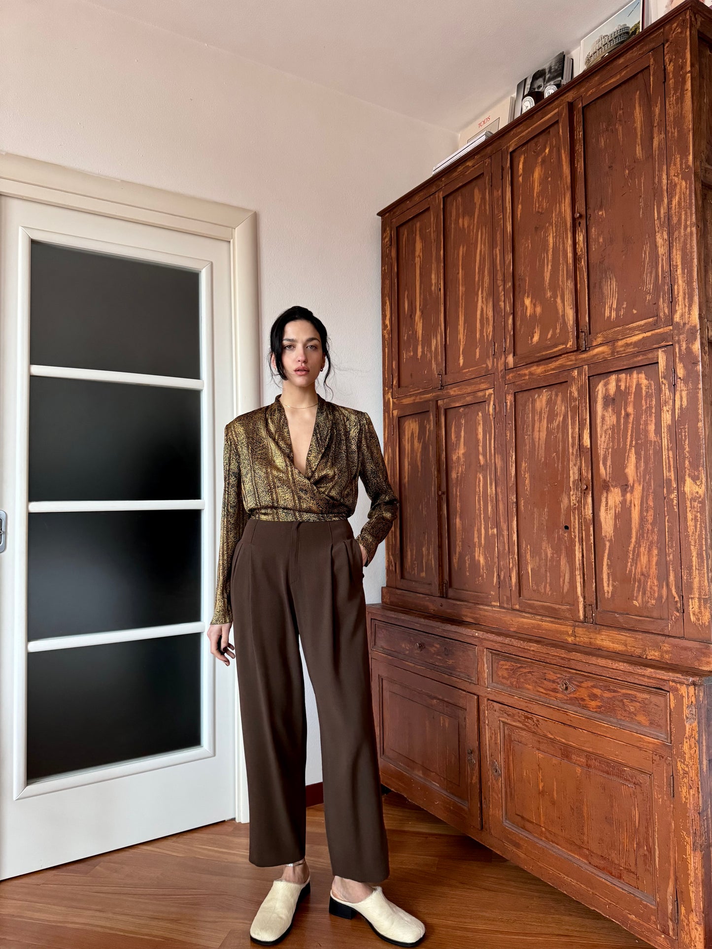 Brown 90s pants