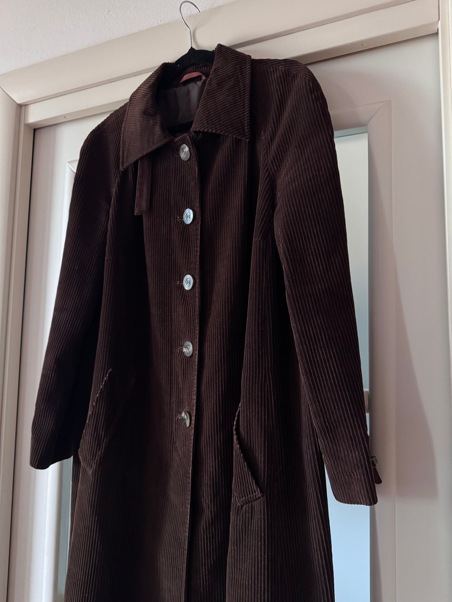 Brown velvet coat