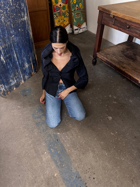 Posh dark blue jacket/shirt