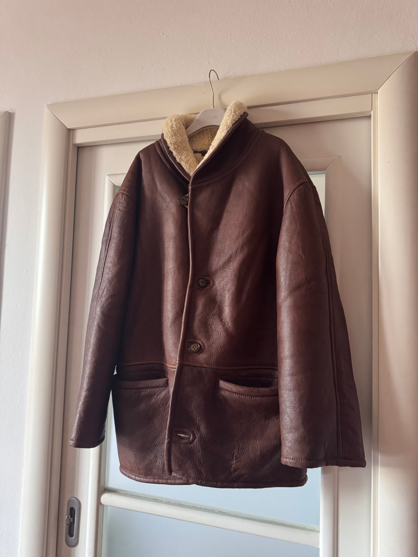 Tobacco shearling