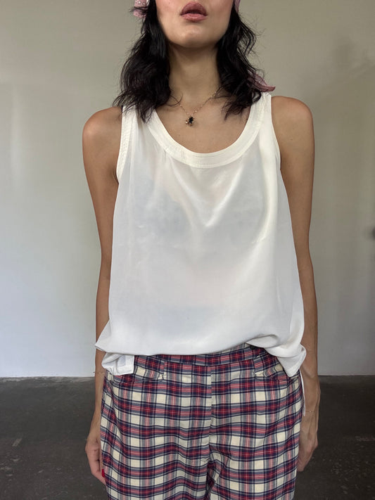 Oversized silk top