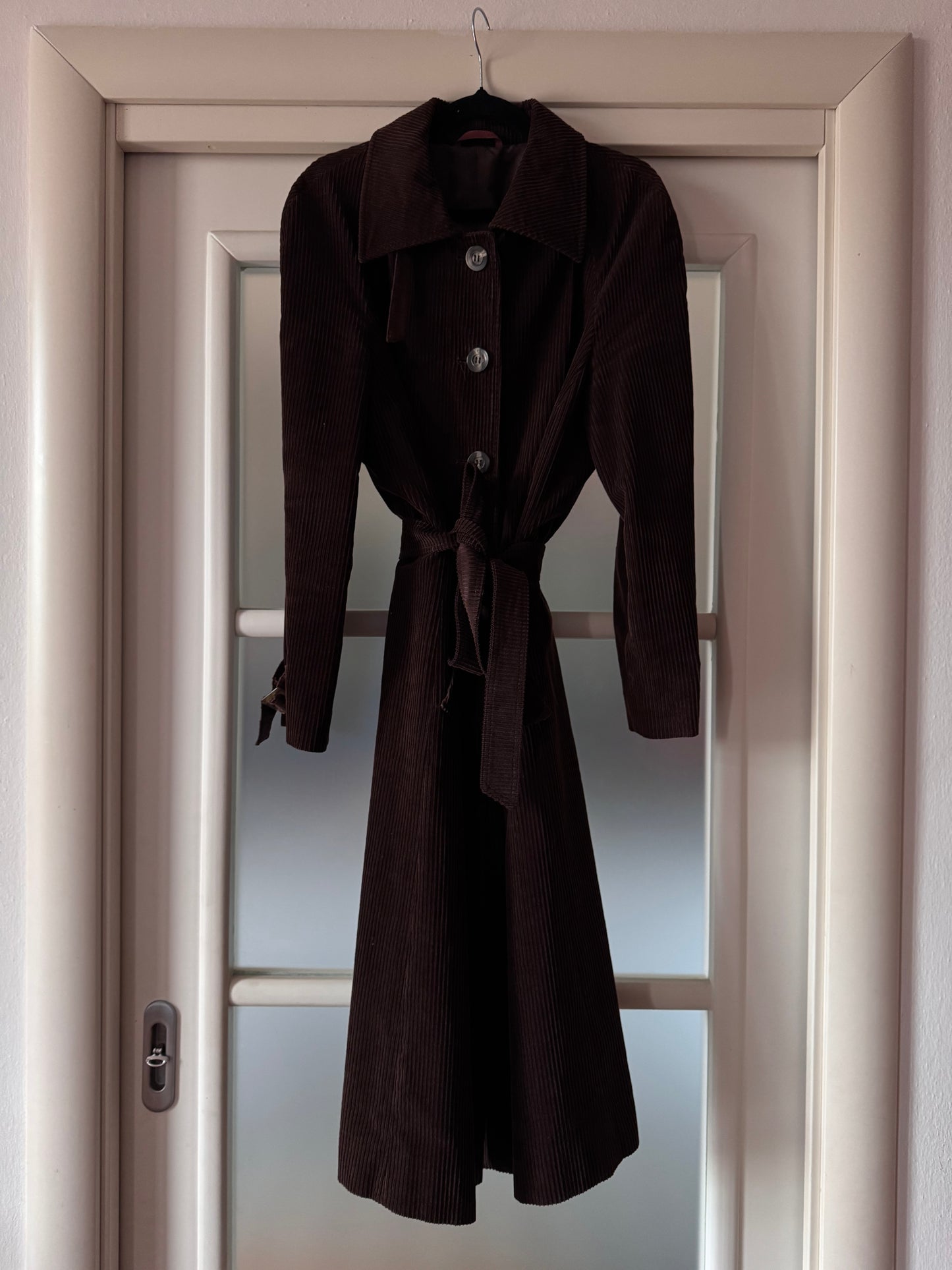 Brown velvet coat