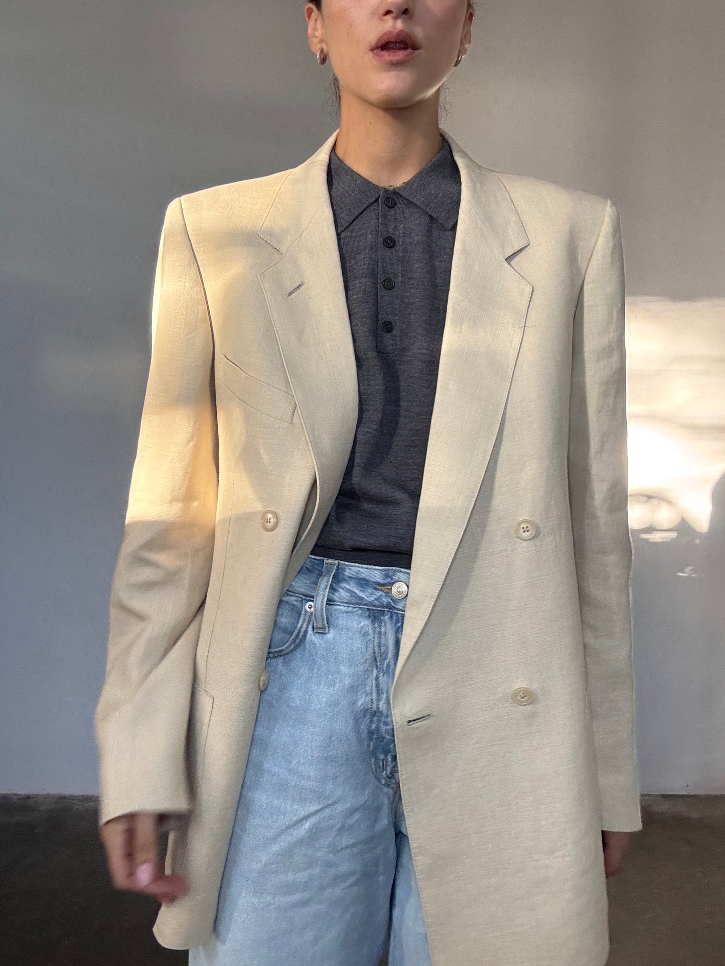 The perfect linen blazer