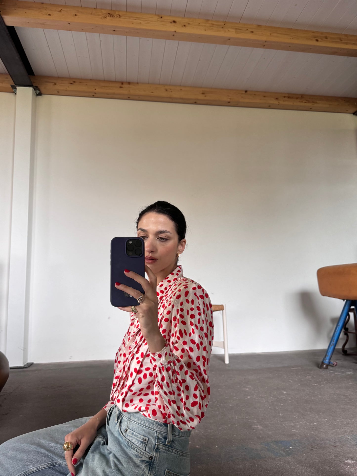 Polka dots shirt