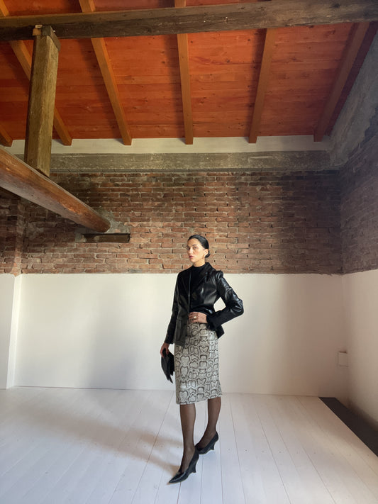 Indispensabile leather blazer