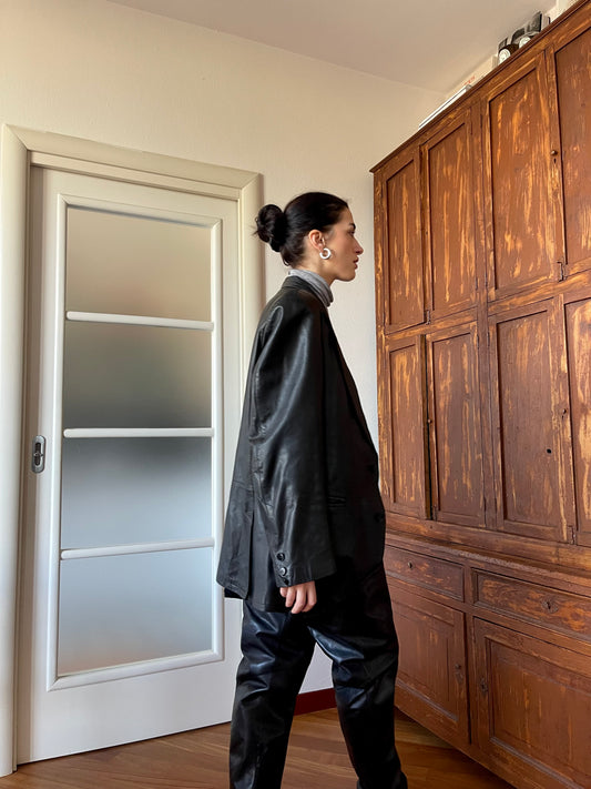 Necessario leather blazer
