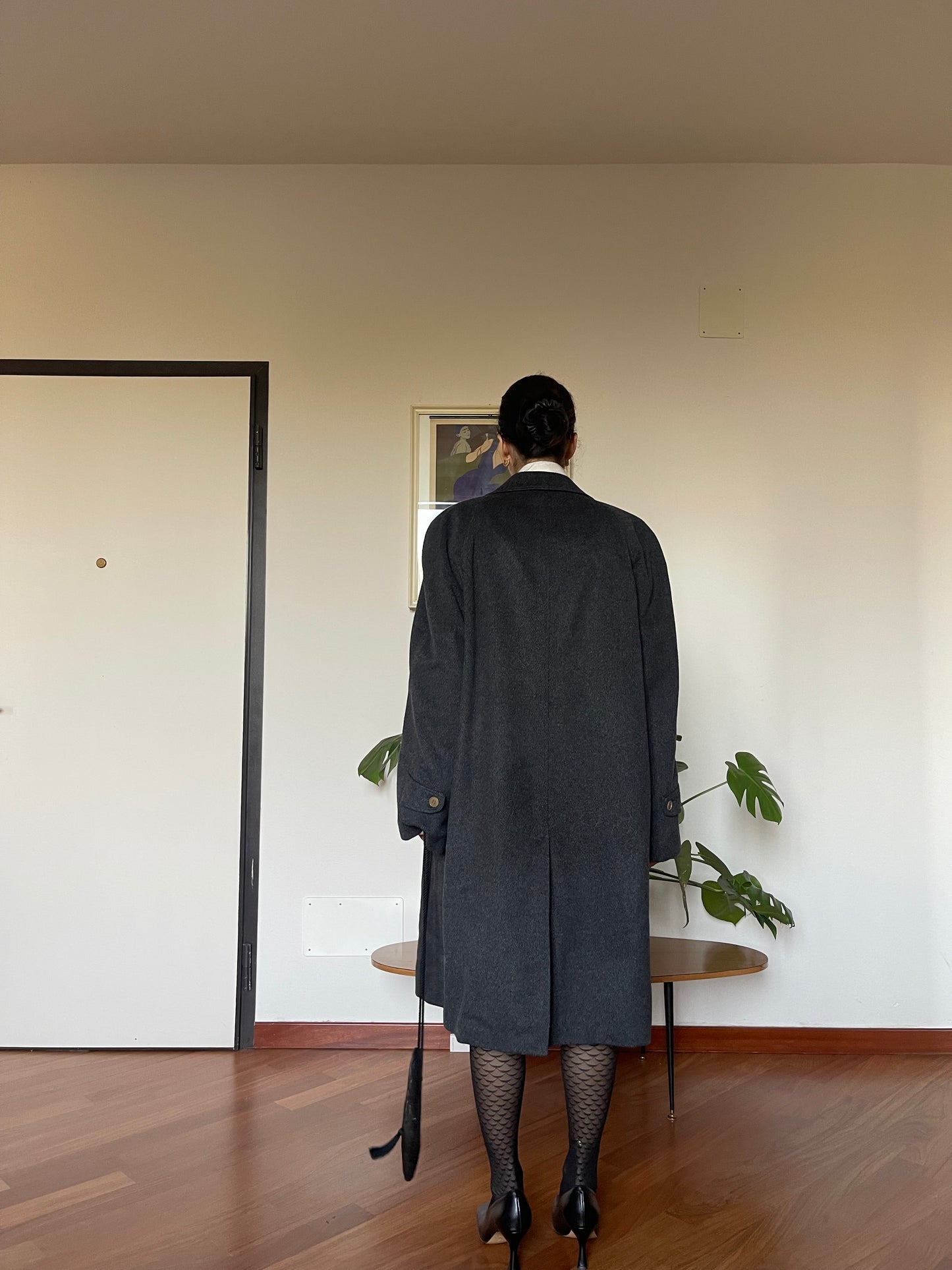 Dark grey wool coat