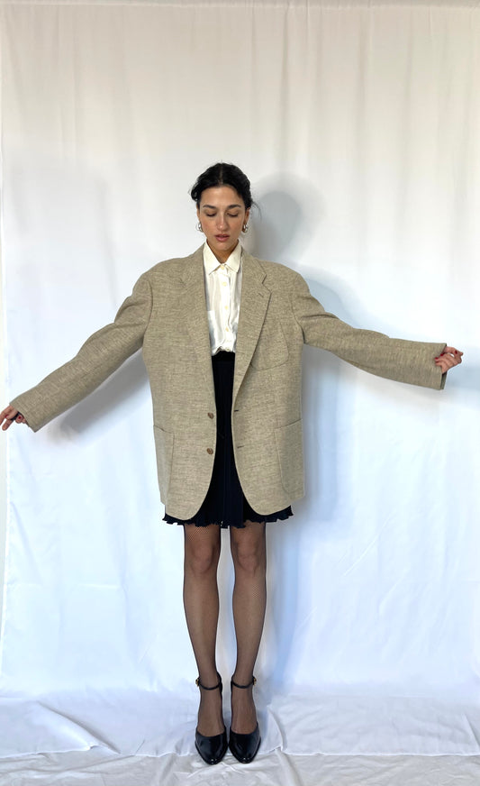 Melange beige blazer