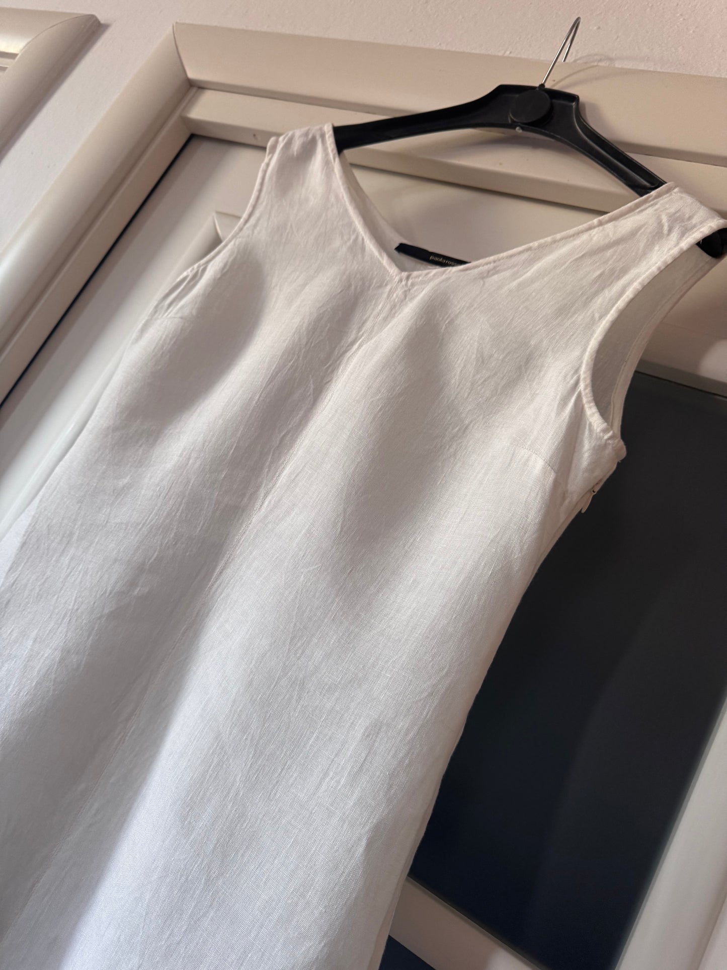 Necessario white linen dress