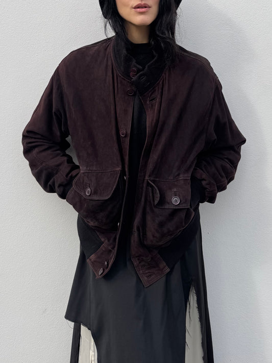 Choco suede jacket