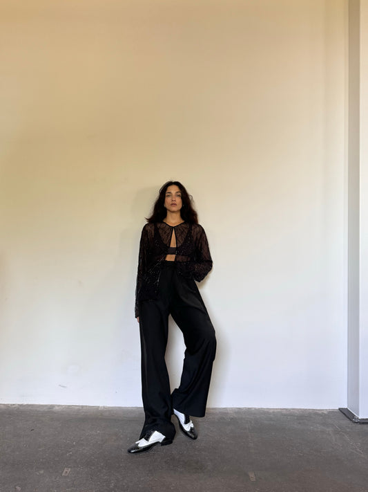 Mesh sparkling blouse -perfetta imperfetta