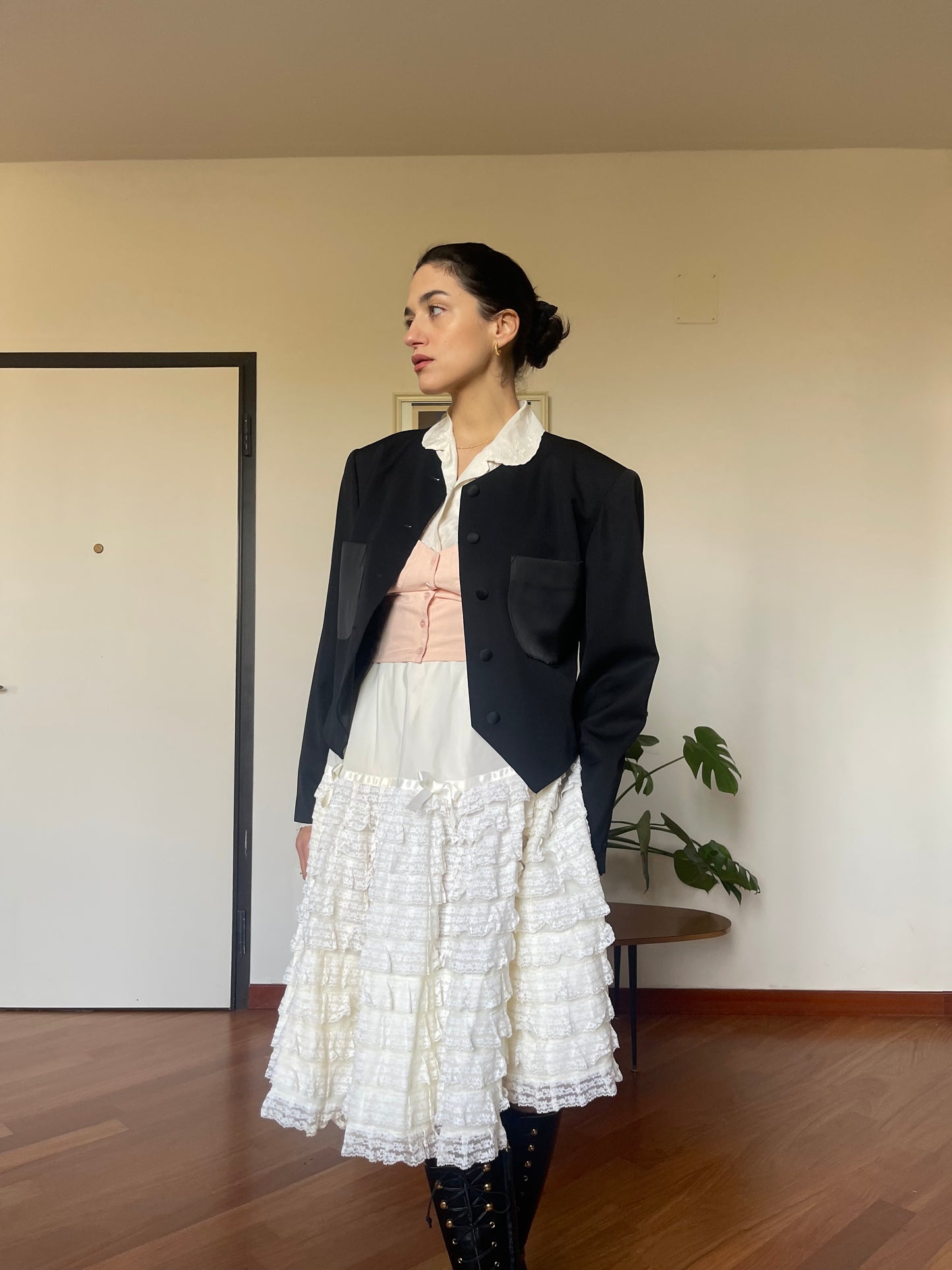 The doll skirt-white