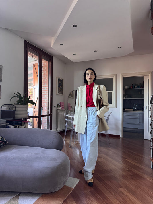 The perfect linen blazer