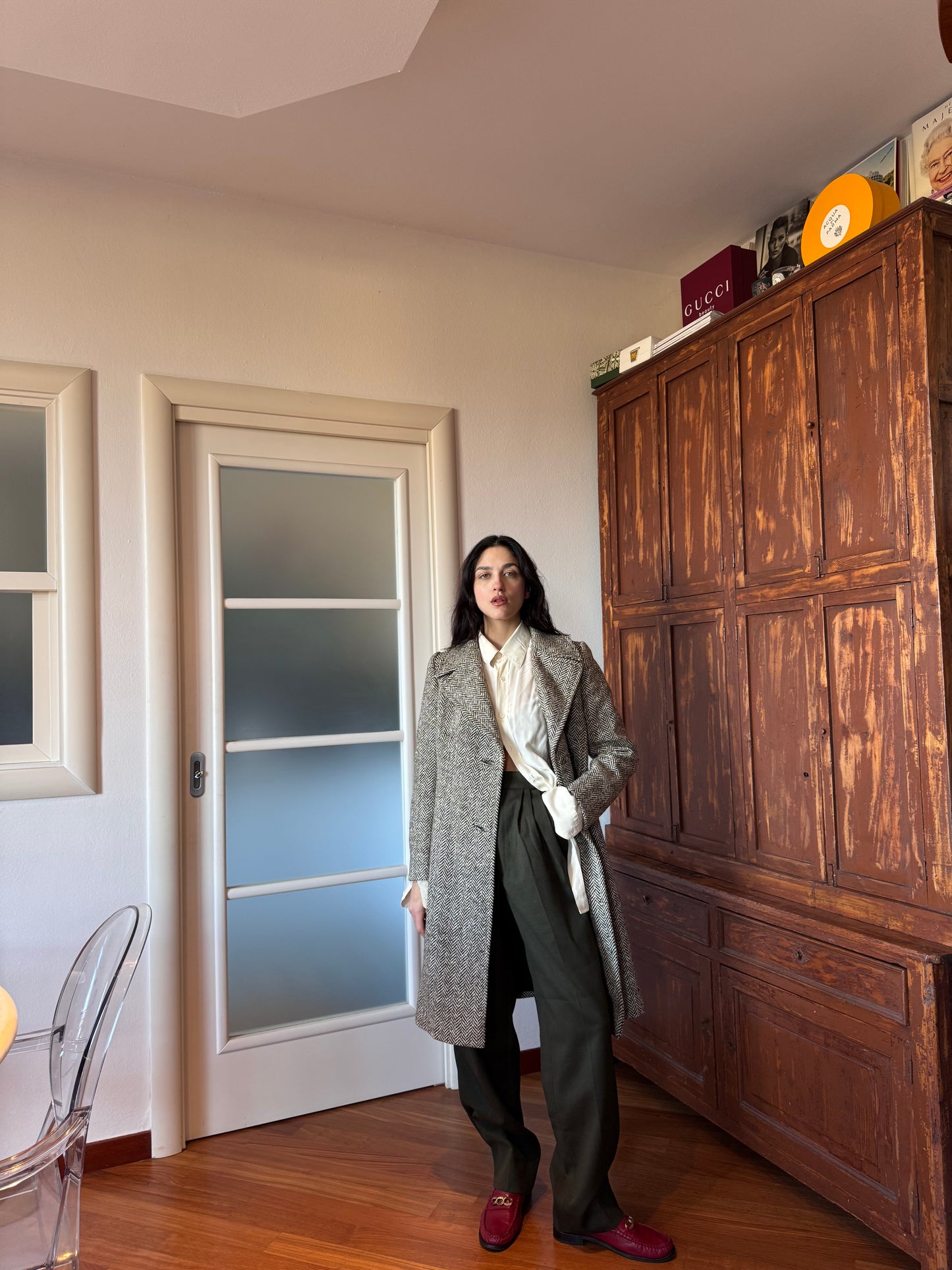 Spigato mini coat