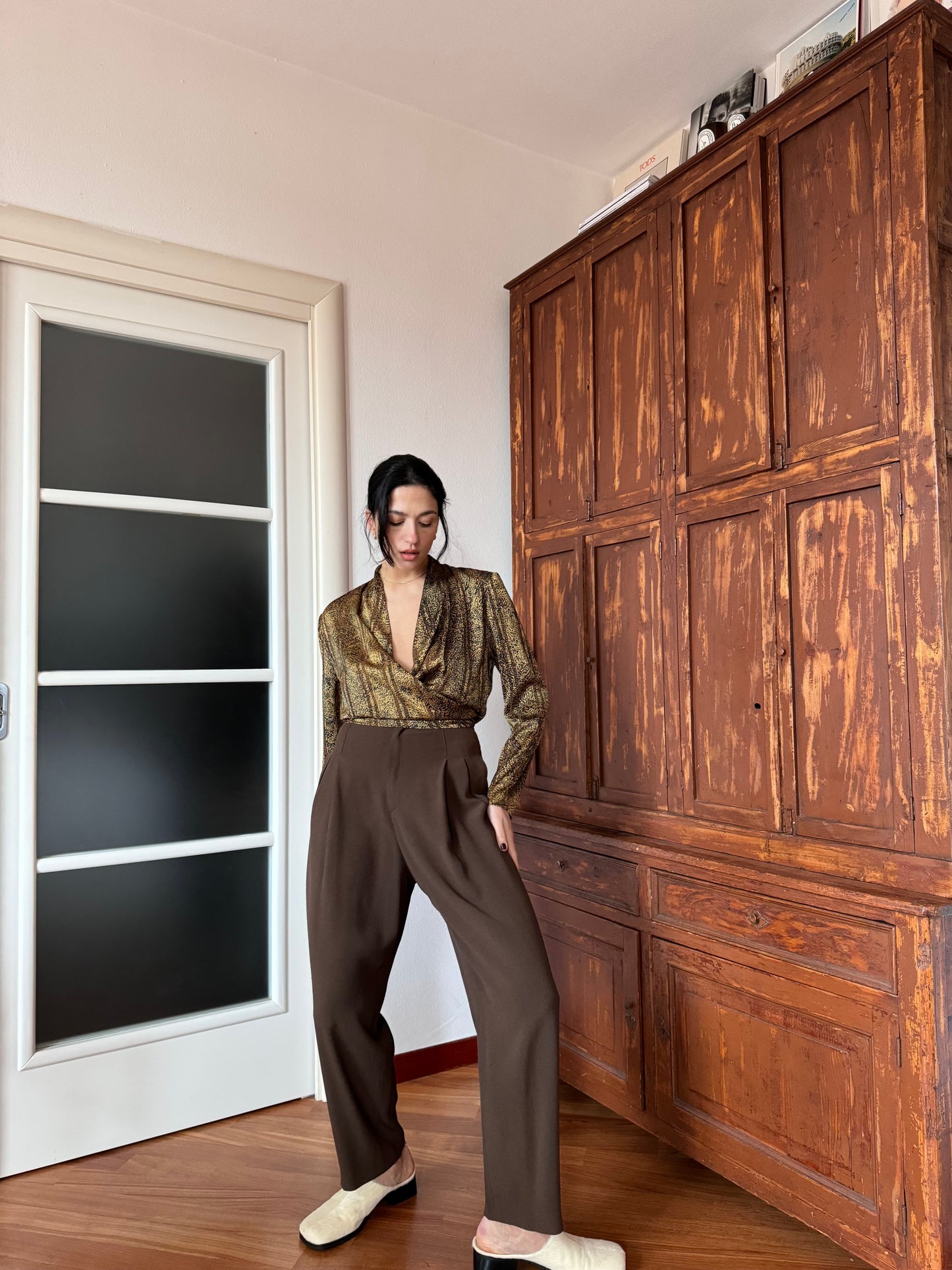 Brown 90s pants