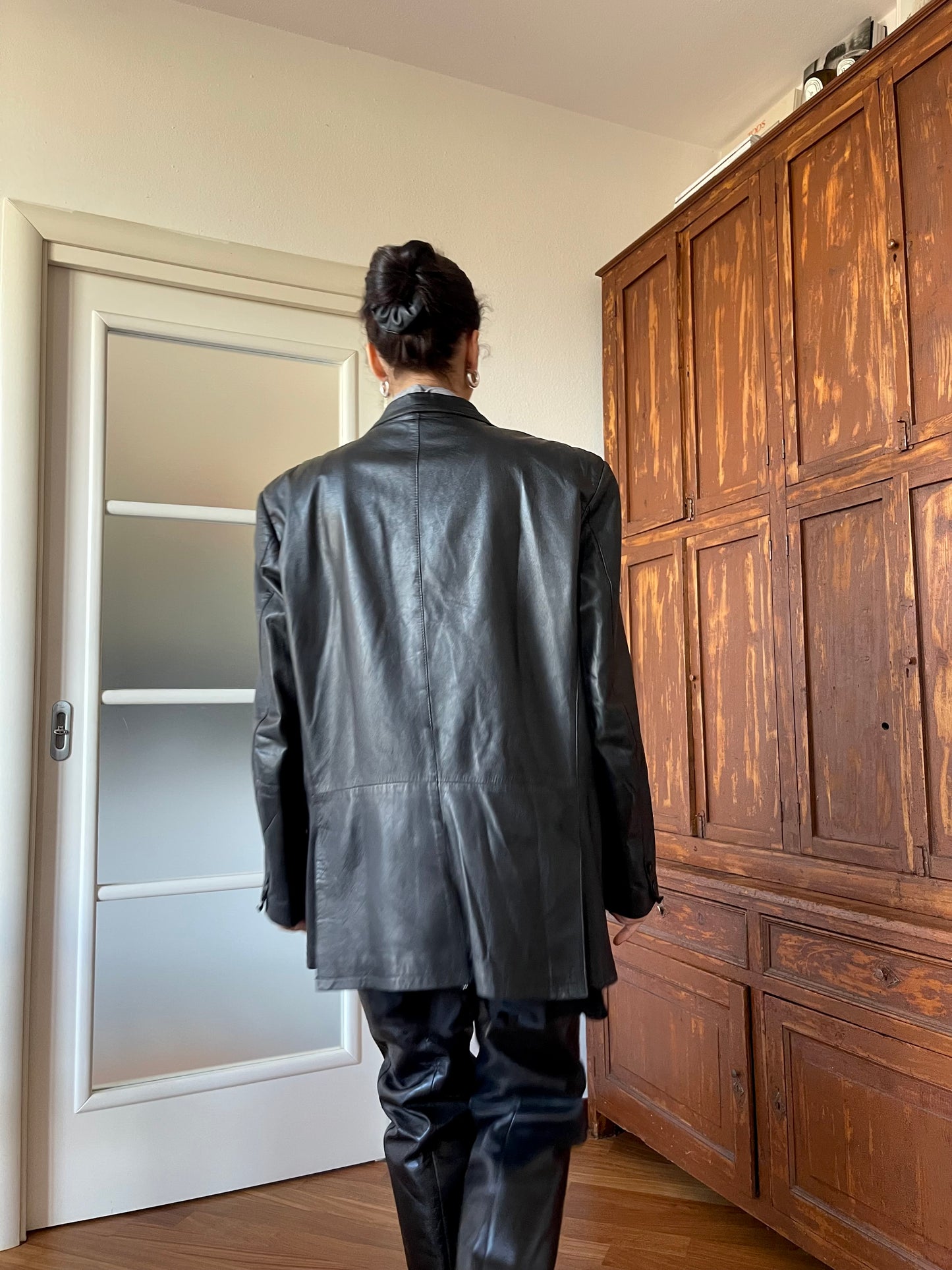 Necessario leather blazer