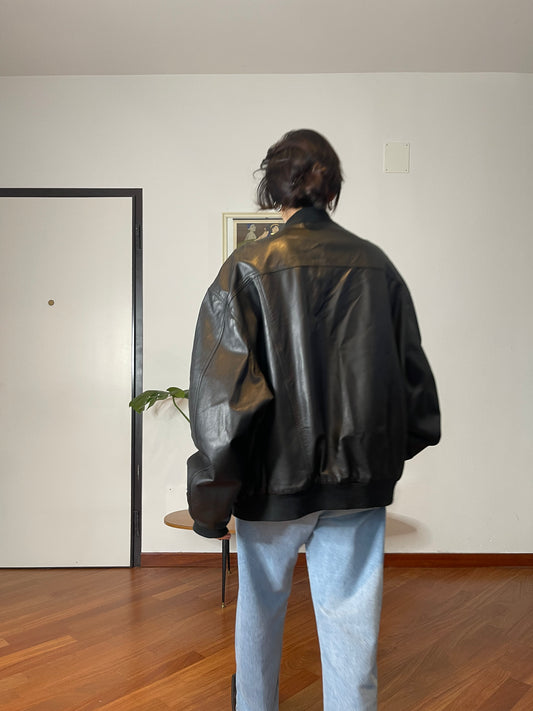 Overissimo leather bomber