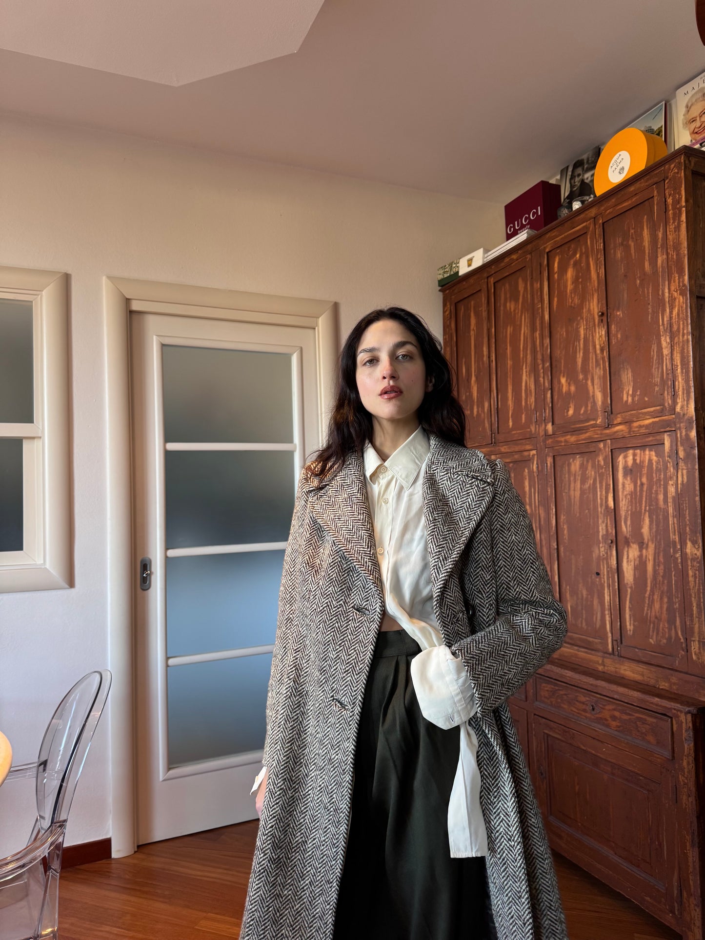 Spigato mini coat