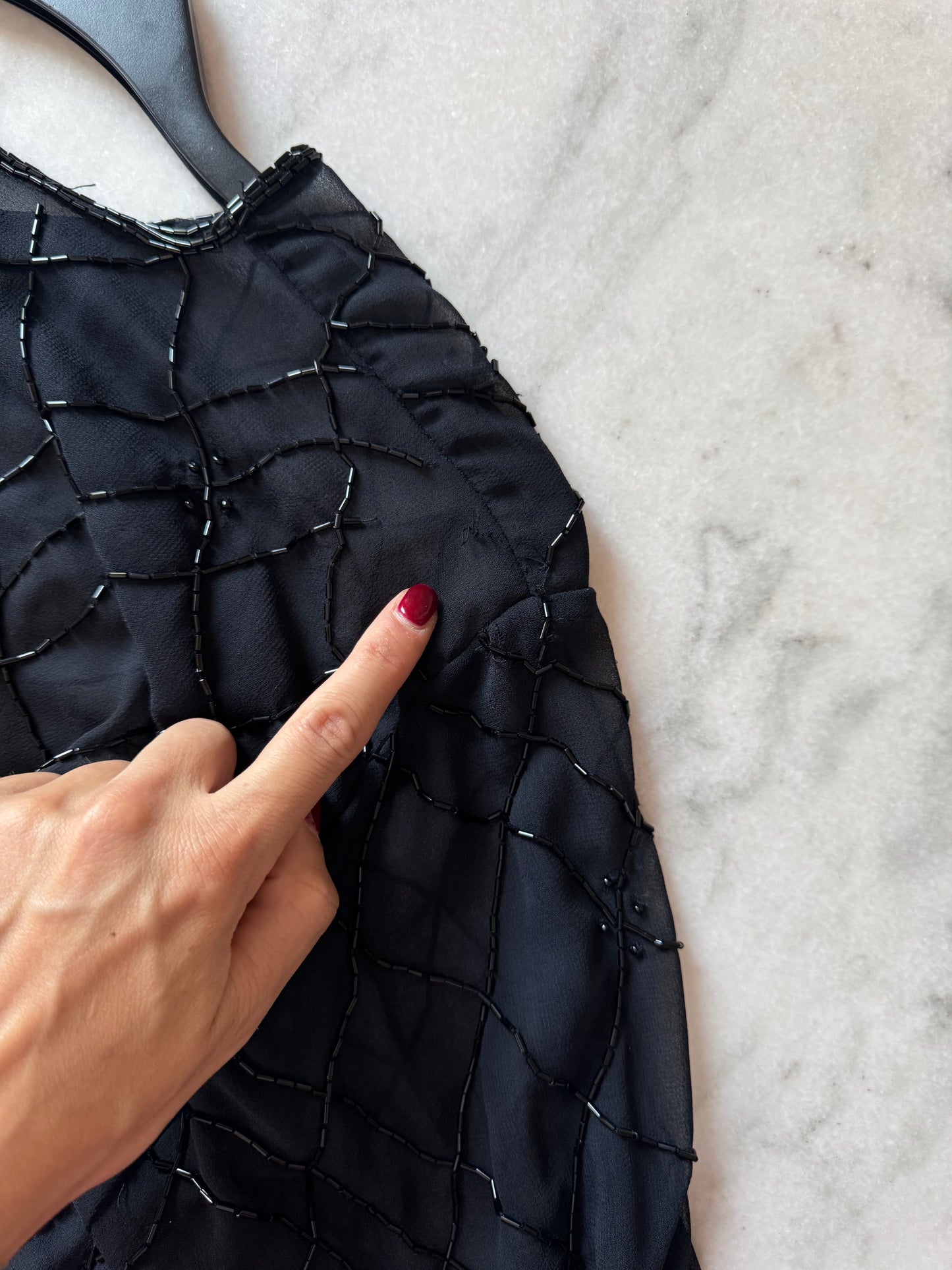 Mesh sparkling blouse -perfetta imperfetta