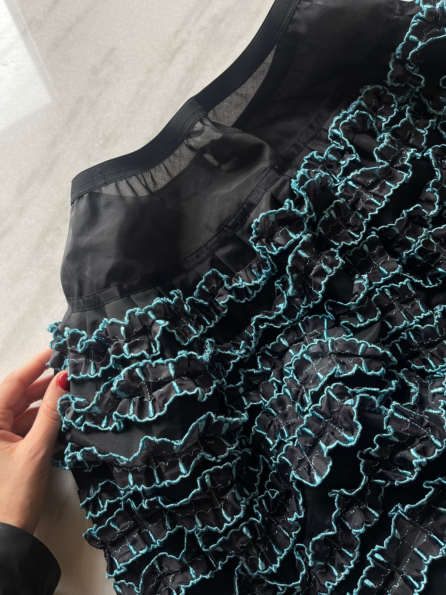 The doll skirt-light blue