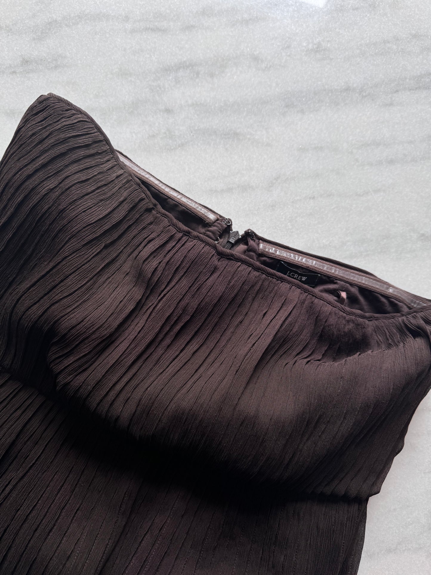 Choco silk J Crew dress