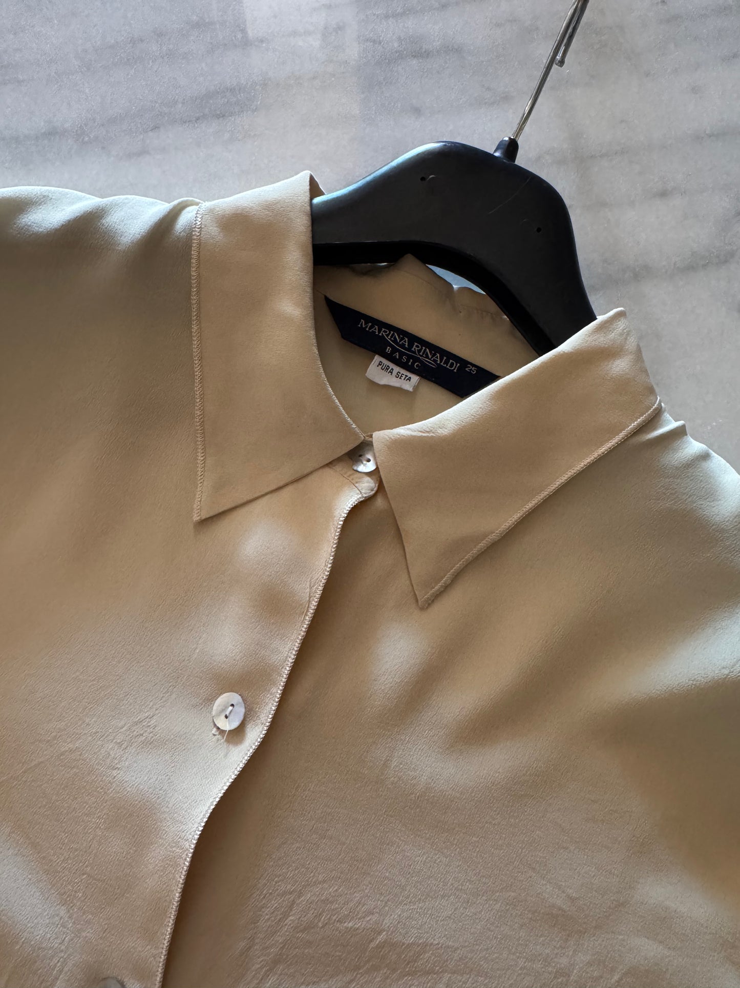 Creamy silk shirt