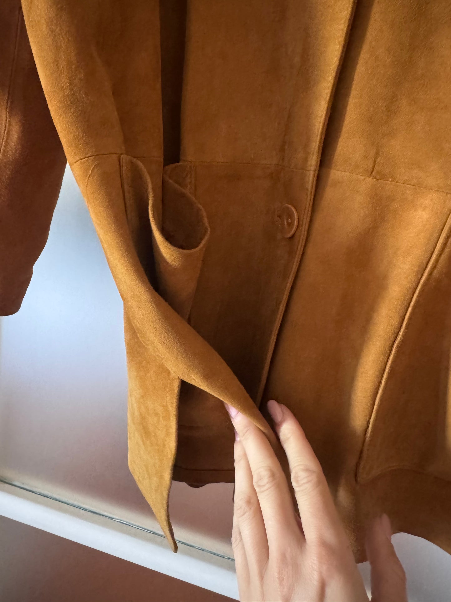 Classica giacca in suede