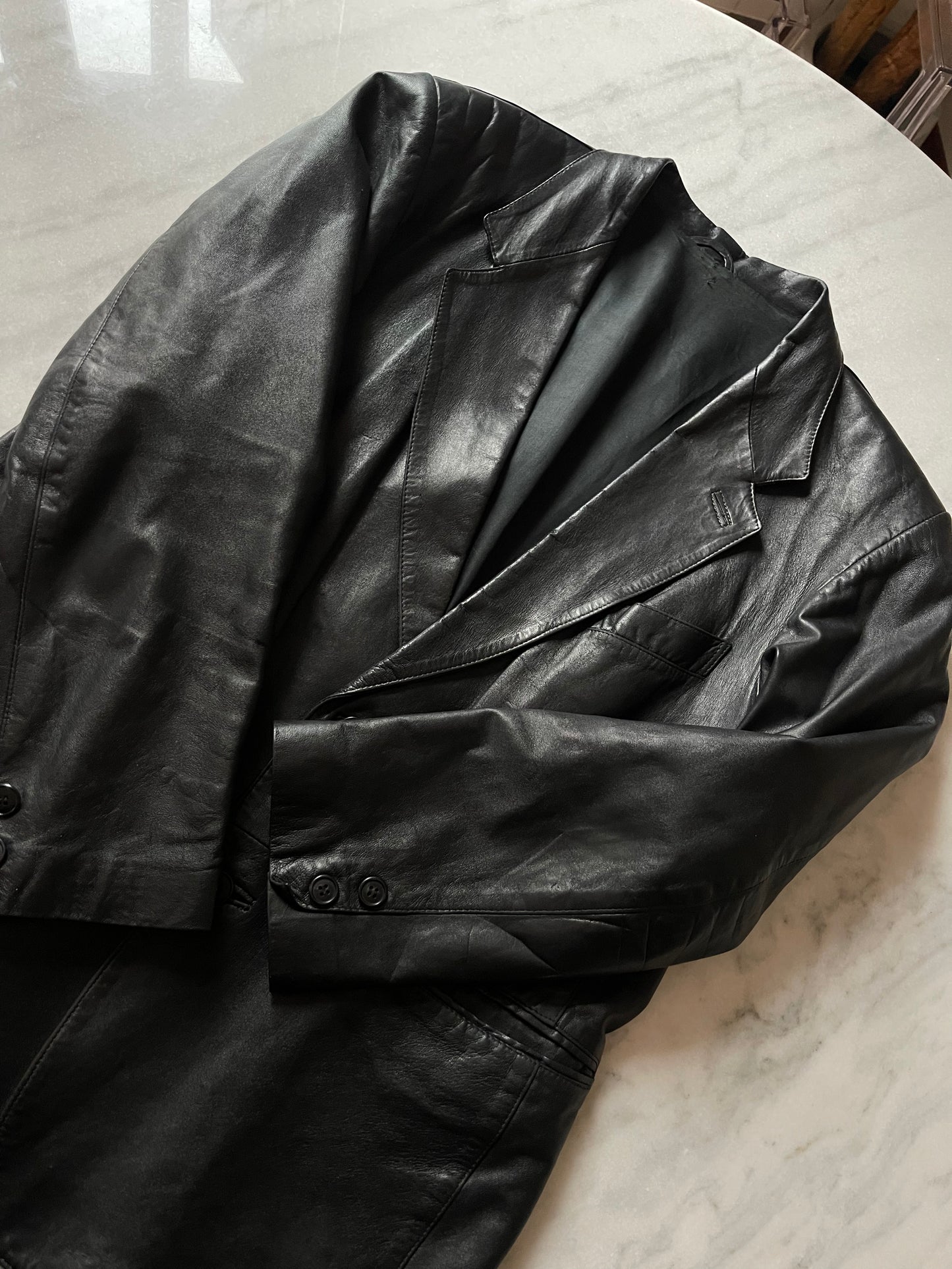 Necessario leather blazer