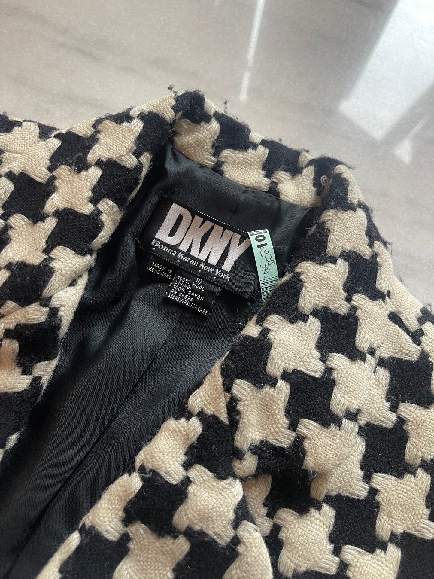Pied de poule DKNY blazer