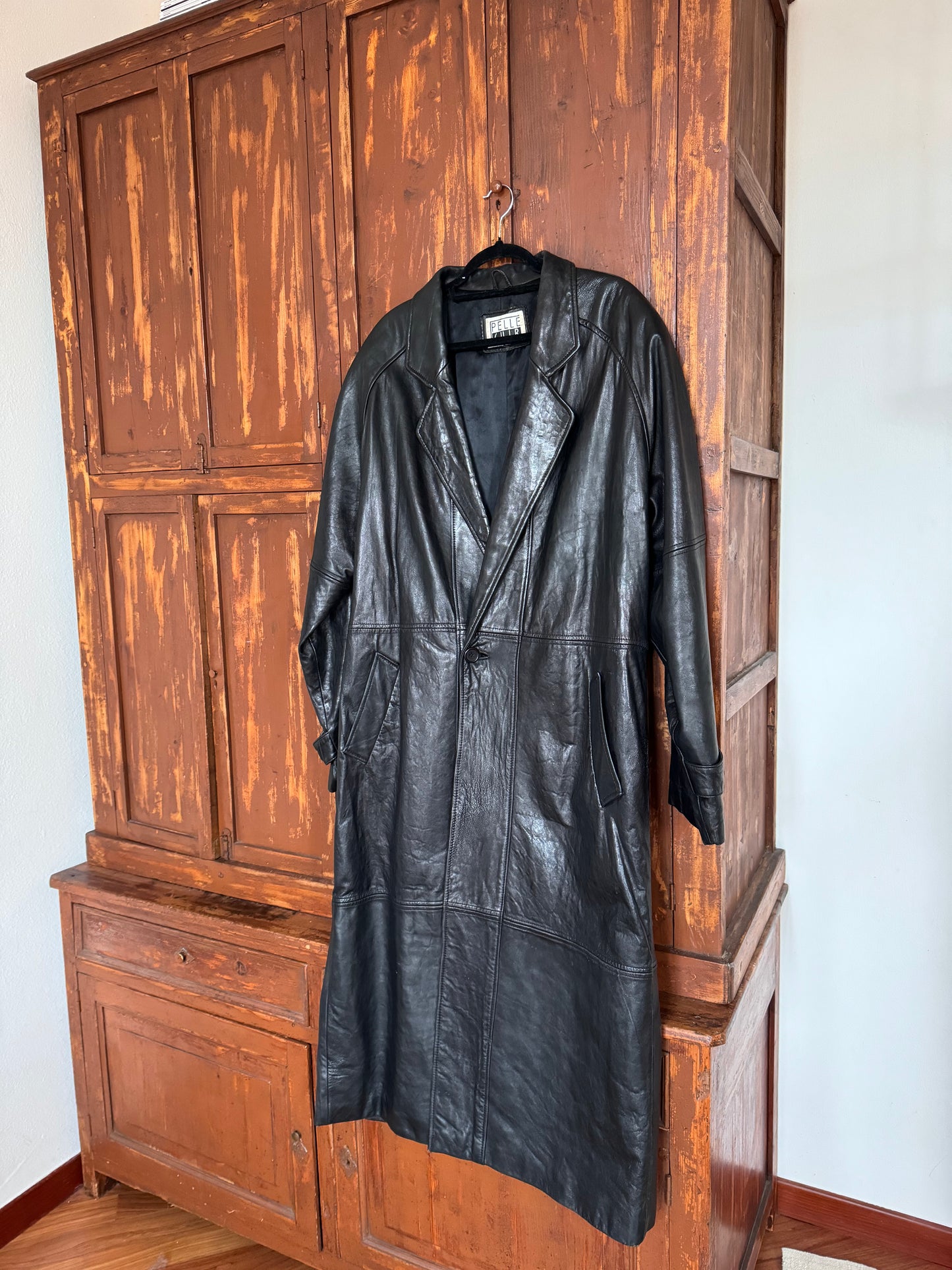 Overissimo leather coat